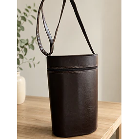 Bolso Matero de Cuero - marron