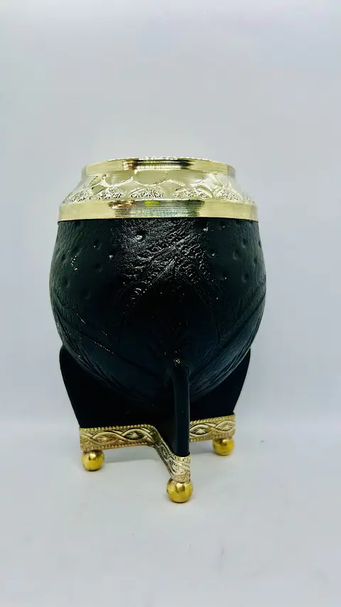 Mate Torpedo Súper Premium de Calabaza – Negro Clásico | Mates Arica