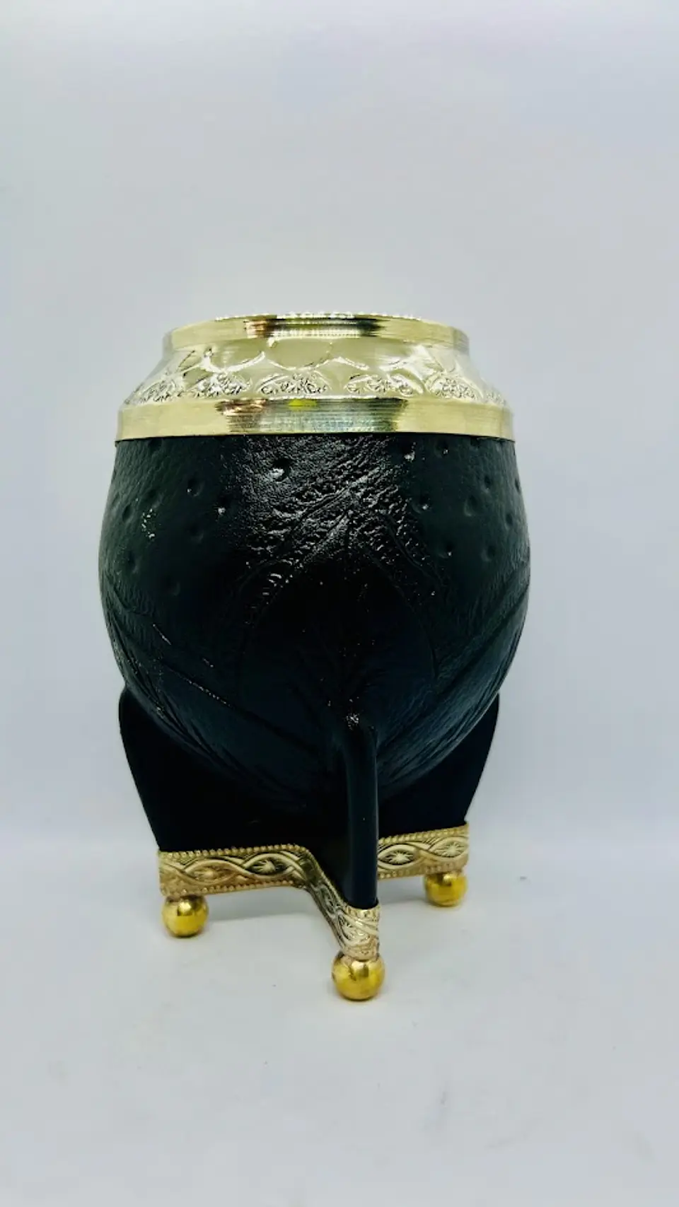 Mate Torpedo Súper Premium de Calabaza – Negro Clásico | Mates Arica 1