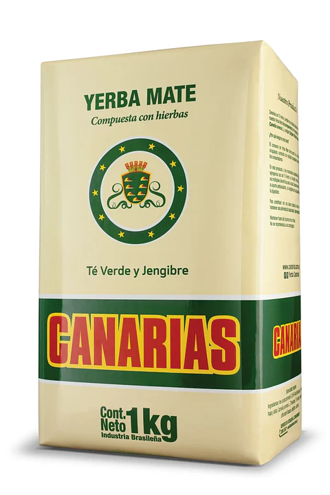 Yerba Mate Canarias Té Verde y Jengibre – 1 kg
