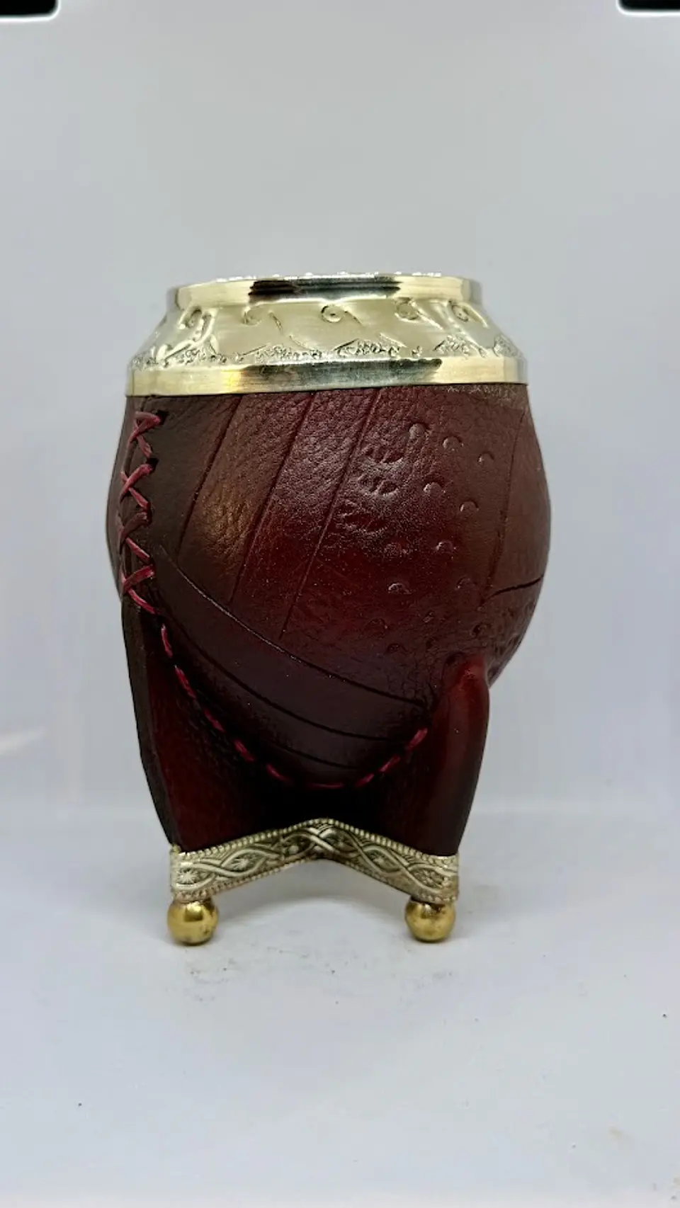 Mate Torpedo Súper Premium de Calabaza – Bordó/Vino 2