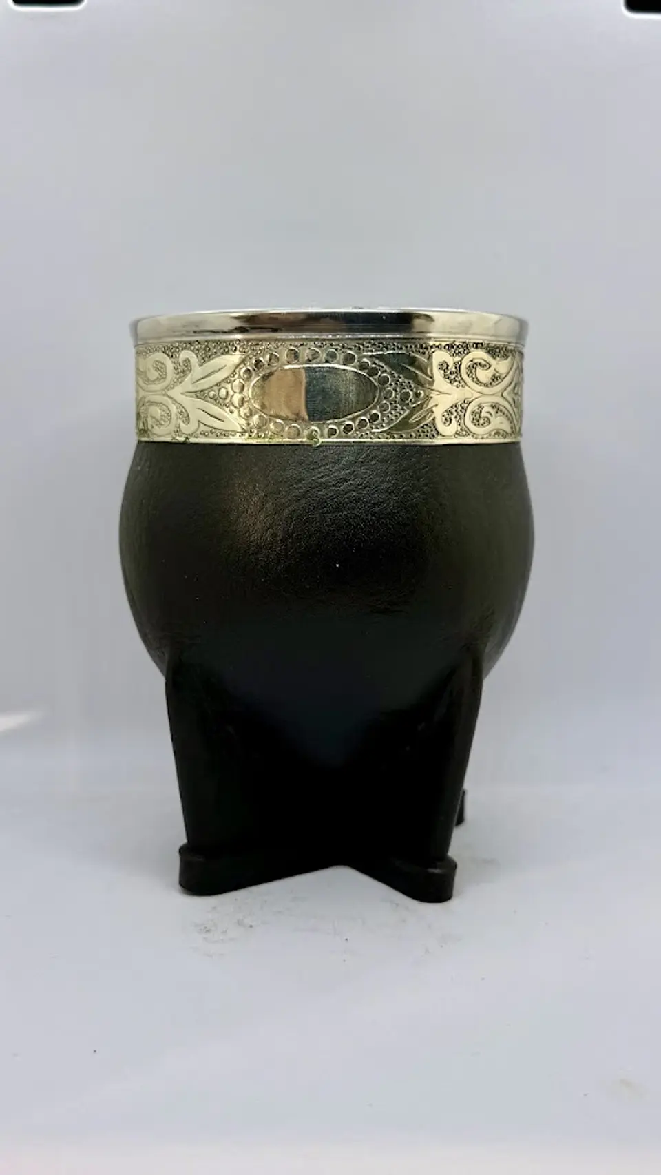 Mate Imperial Premium Negro con Interior de Acero y Grabado Incluido 1