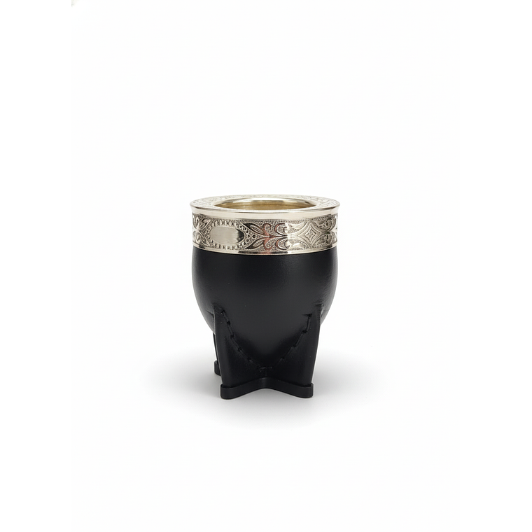 Mate Imperial Negro Cincelado Alpaca 1