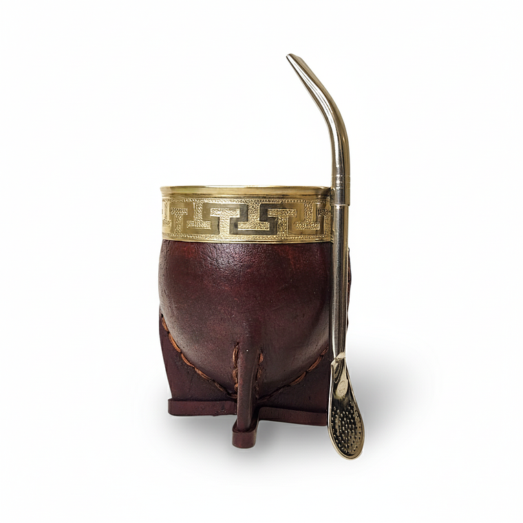 Mate Imperial Marrón Cincelado Alpaca 1