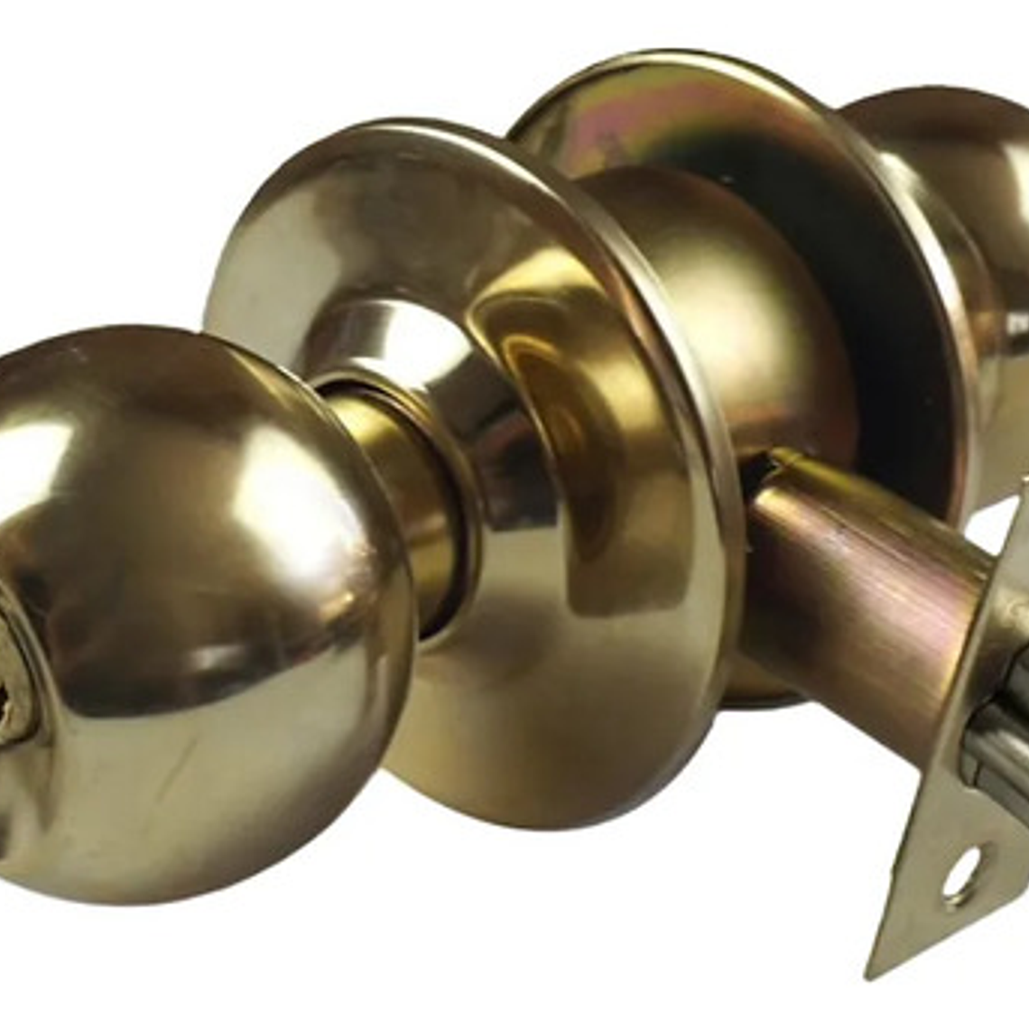 Cerradura De Pomo Bronce Dormitorio U Oficina 3