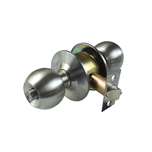 Cerradura de Pomo inox para dormitorio u oficina