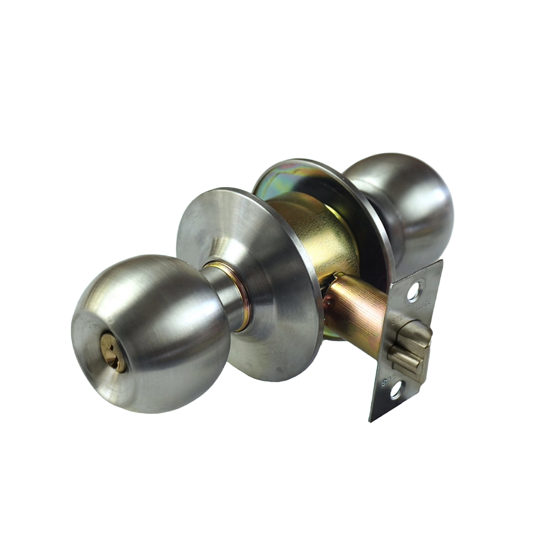 Cerradura de Pomo inox para dormitorio u oficina 2