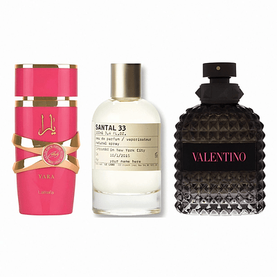 Combo Trío Supremo (Yara Candy, Santal 33, Valentino Born in Roma) — 1.1 Premium