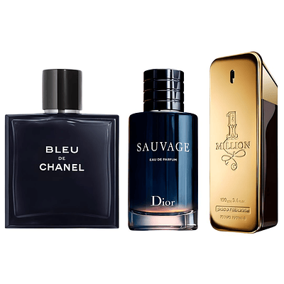Combo Bleu Chanel + Sauvage Dior + One Million — 1.1 Premium