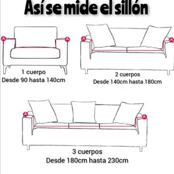 Funda Cubre Sillon de tela PREMIUN elasticada CUADRILLE 2