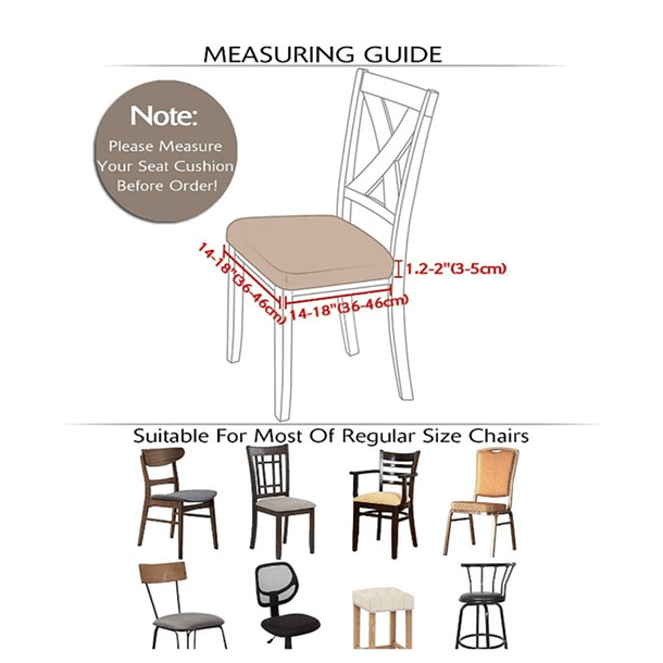 PACK DE 6 FUNDAS CUBRE ASIENTOS DE TELA ELASTICADA CUADRILLE 5