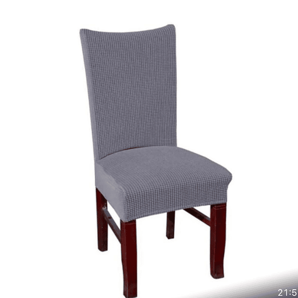 PACK DE 6 FUNDAS CUBRE SILLAS DE TELA ELASTICADA CUADRILLE 3