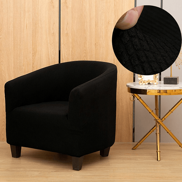 FUNDA CUBRE POLTRONA DE TELA ELASTICADA CUADRILLE 2