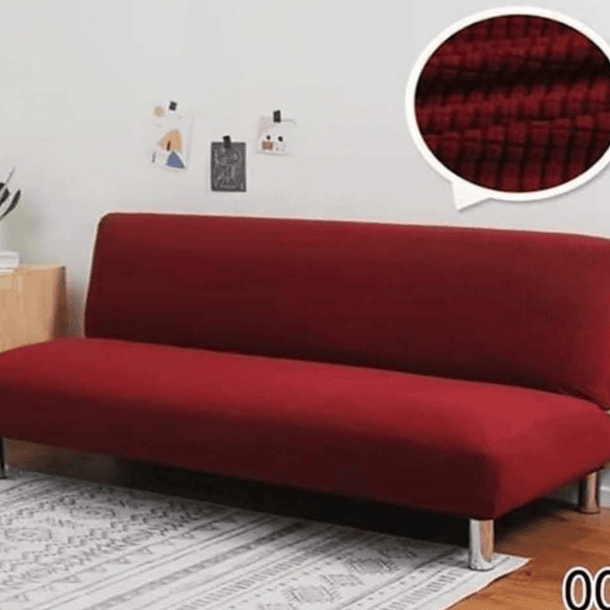 FUNDA CUBRE FUTON DE TELA ELASTICADA CUADRILLE 2