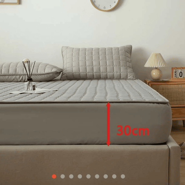 Cubre Colchon IMPERMEABLE, repelente al agua de 1.5 plazas 3