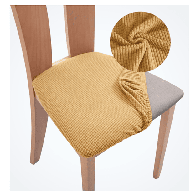 PACK DE 4 FUNDAS CUBRE ASIENTOS DE TELA ELASTICADA CUADRILLE 8