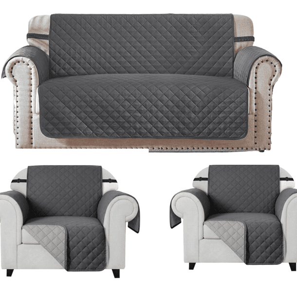 SET Cubre Sofa con ligas Sujetadoras 3-1-1 Anti-derrame 1