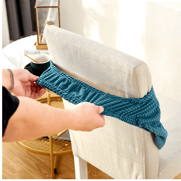 Pack de 8 fundas Protectoras cubre Asientos para sillas de comedor 5