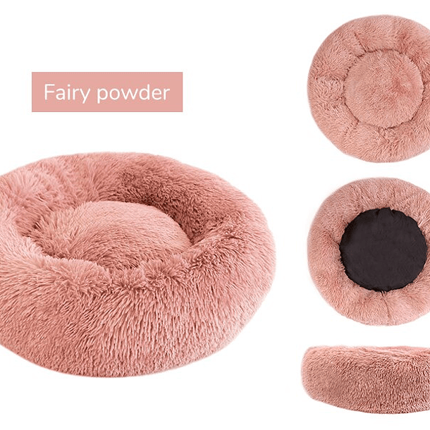 CAMAS PARA PERROS, GATOS Y MASCOTAS ANTI-ESTRES DE FELPA SUAVE Talla M - 60cm 5