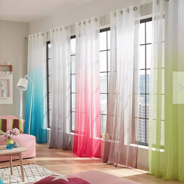 Visillo-velo Clásico Liso 2 Paño 140x230cm  1