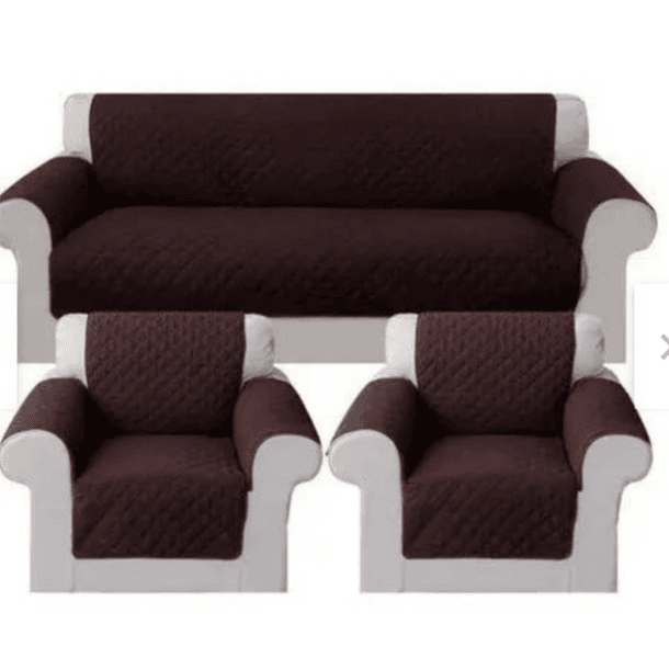 SET Cubre Sofa con ligas Sujetadoras 3-1-1 Anti-derrame 6