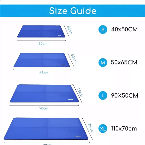 Manta Gel Refrescante Para Perros y Gatos 7