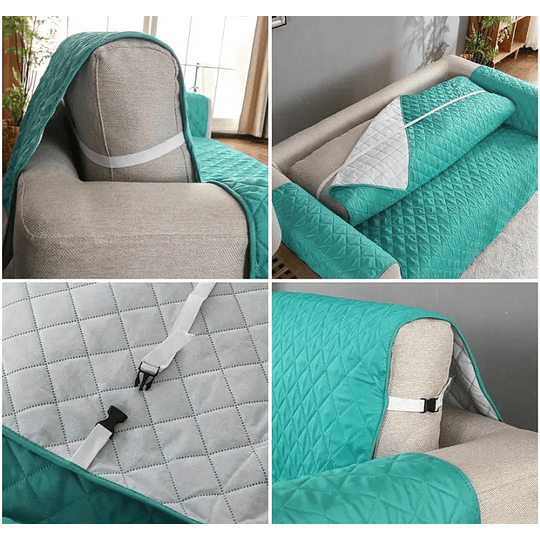 Cubre Sofa de 1 cuerpos con ligas Sujetadoras y ANTI-DERRAME