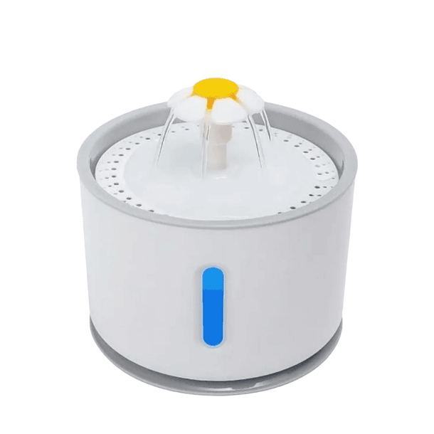 Bebedero Eléctrico De Agua 2.4lts Para Perros Y Gatos Color Blanco 1