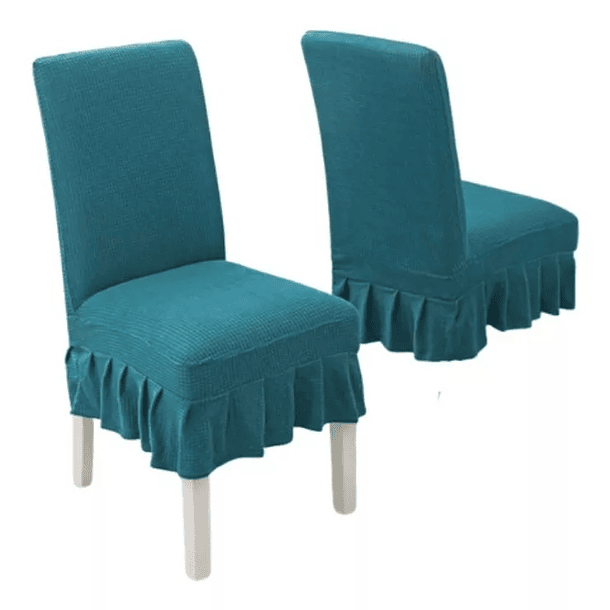 Pack de 6 fundas Cubre Sillas de tela elasticada CUADRILLE con VUELOS 4