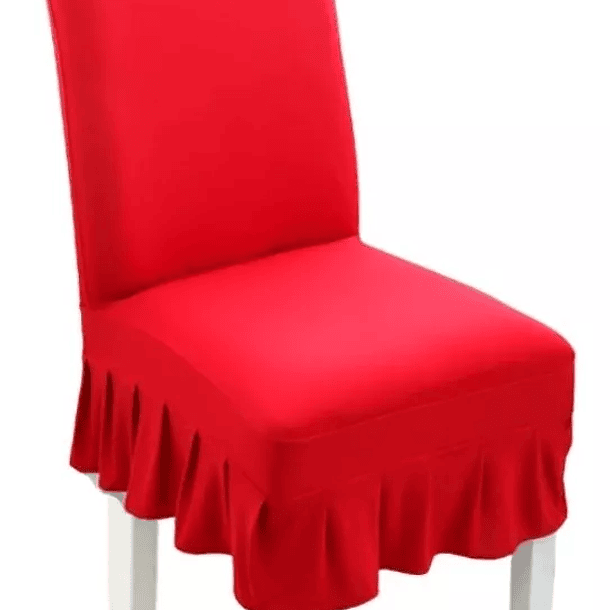 Pack de 6 fundas Cubre Sillas de tela elasticada CUADRILLE con VUELOS 7