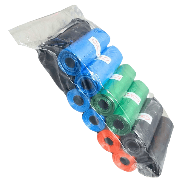 Pack 12 Rollos Bolsas Sanitarias Para Perros Recoge Fecas 1
