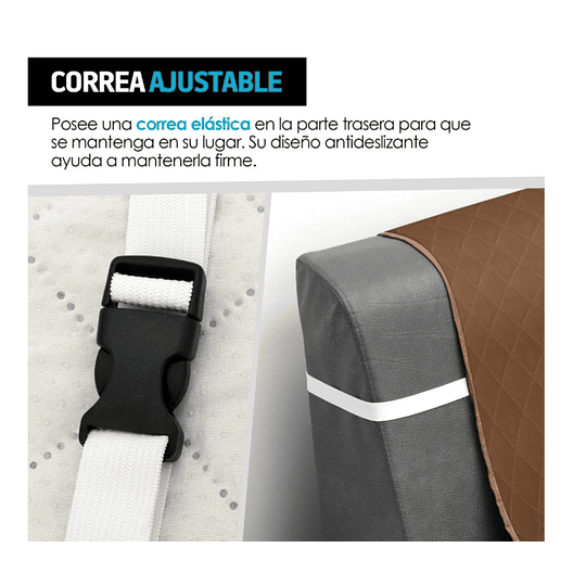 Cubre Sofa de 3 cuerpos con ligas Sujetadoras y ANTI-DERRAME- COPIAR