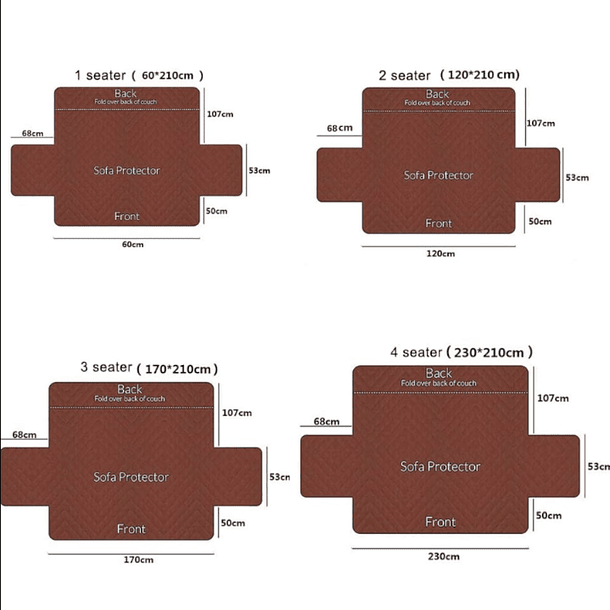 Cubre Sofa de 3 cuerpos con ligas Sujetadoras y ANTI-DERRAME- COPIAR 9