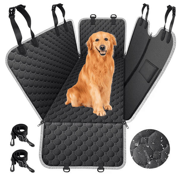 Funda Protectora Asiento Trasero Coche Mascota Perros Impermeable 1