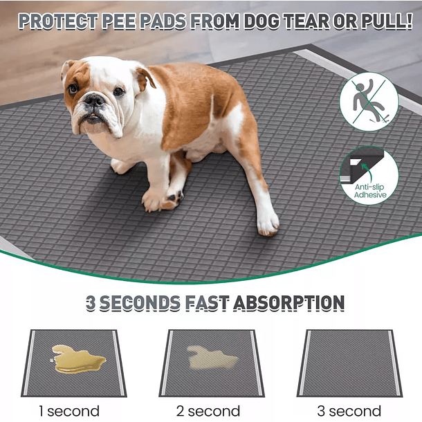 20 Pañales Sabanilla Mascota Baño Perros De Carbón 60x90 Cm 3