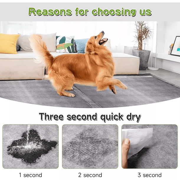 20 Pañales Sabanilla Mascota Baño Perros De Carbón 60x90 Cm 4