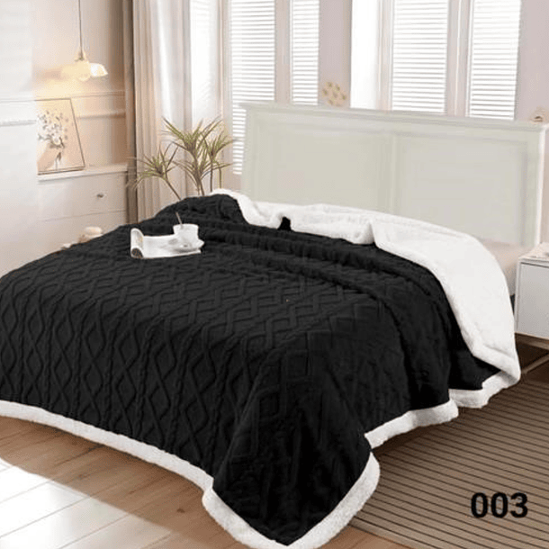 Frazada Dos Plazas Termica Trenzada 200x230cm  4