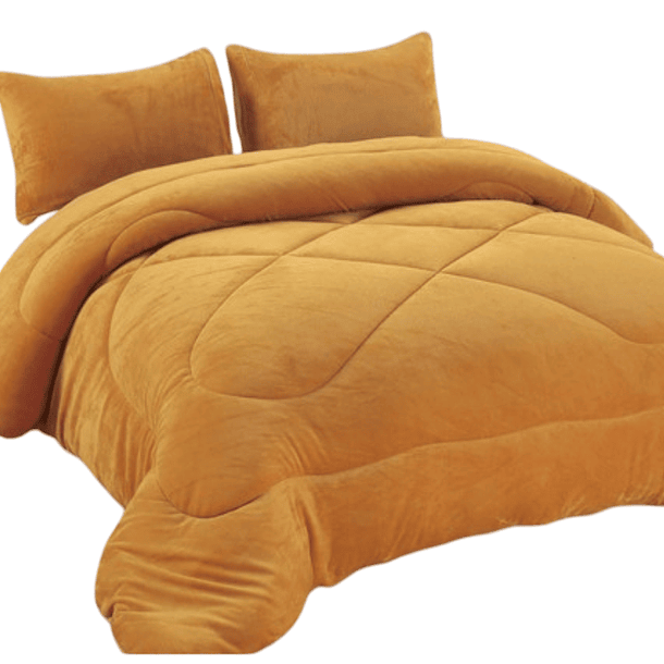 Cobertor Cubrecama Con Chiporro Plaza y Media Liso 3