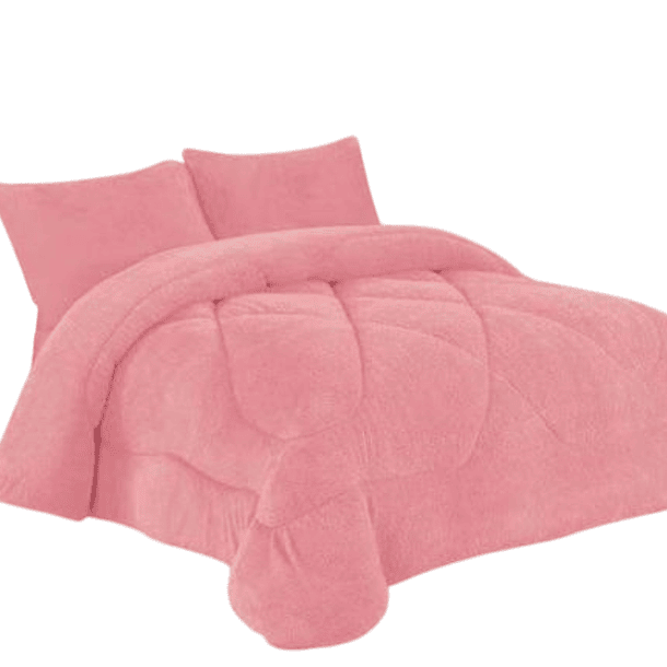 Cobertor Cubrecama Con Chiporro Plaza y Media Liso 8