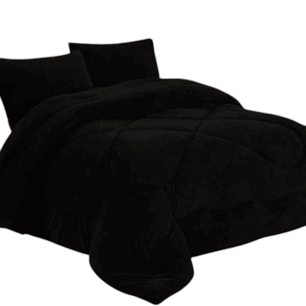 Cobertor Cubrecama Con Chiporro Plaza y Media Liso 10