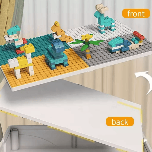 Mesa Didactica De Legos, Construcción Multiuso 104 Piezas 5