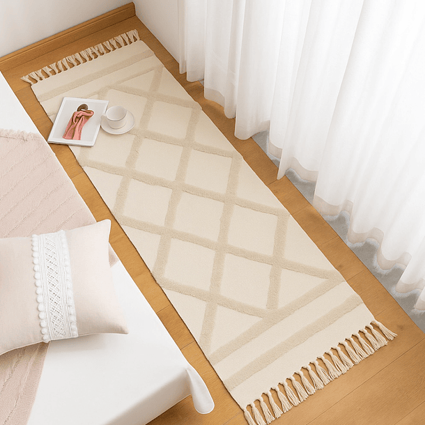 Alfombra Nordica Bajada De Cama Boho 60x180cm 8