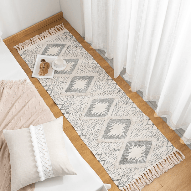 Alfombra Nordica Bajada De Cama Boho 60x180cm 9