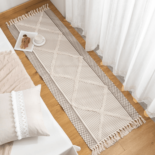Alfombra Nordica Bajada De Cama Boho 60x180cm 12