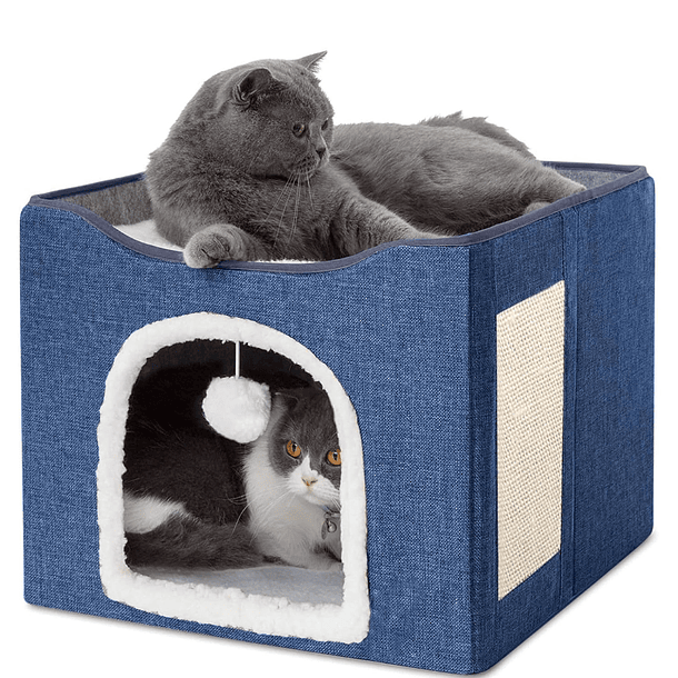 Cama Iglu Casa Plegable Para Gatos Y Perros Gris Cama Iglu 1