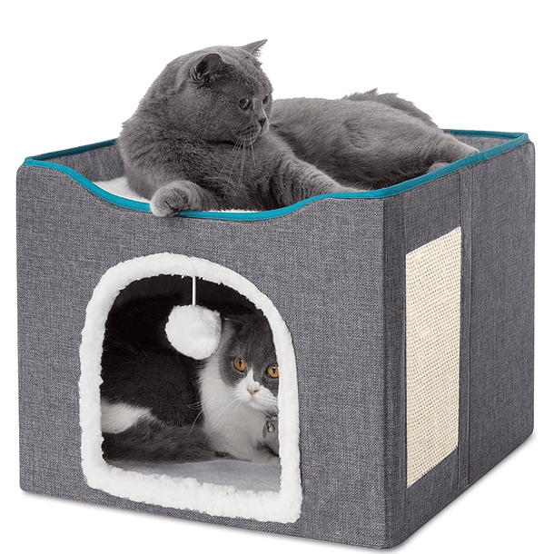 Cama Iglu Casa Plegable Para Gatos Y Perros Gris Cama Iglu 9