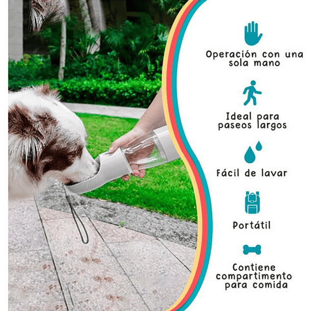 Botella Dispensadora De Agua Portátil Para Mascotas 3