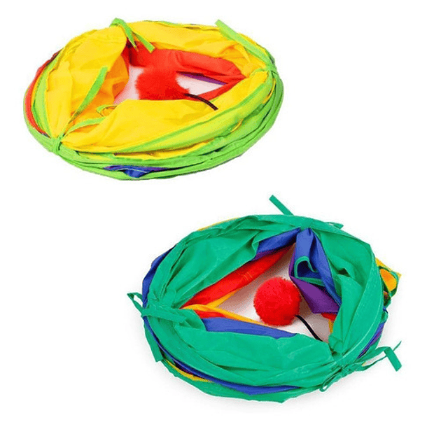 Juguete Para Gatos Con Forma De Túnel Laberíntico De Colores 2