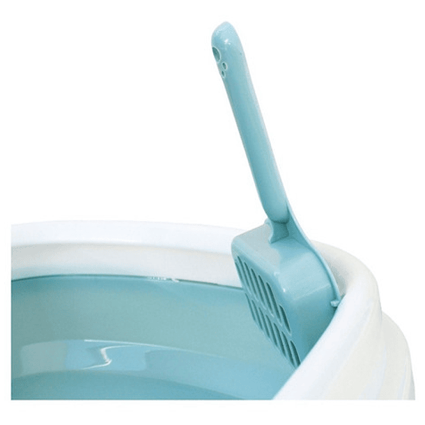 Arenero Para Gatos Con Pala Recogedora Pequeña 40x33x12 Cm Azul 8