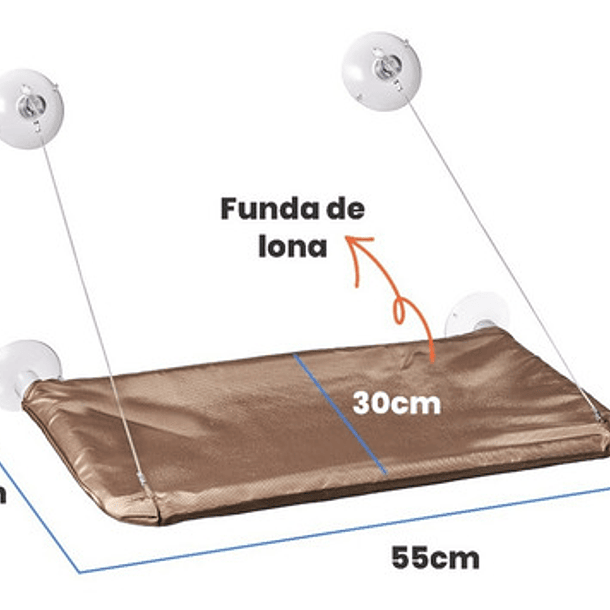 Hamaca Para Gatos Cama De Gato Cama Colgante Ventana Color Beige 2